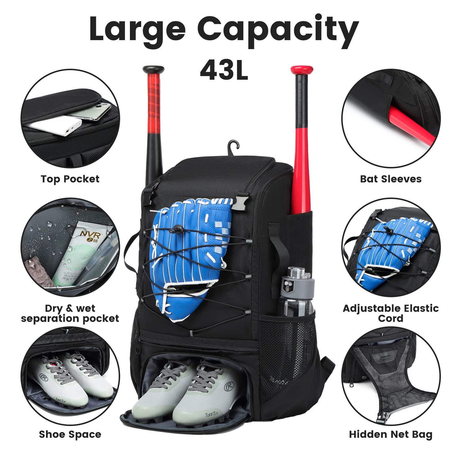 Baseball/Softball Equipment Bag