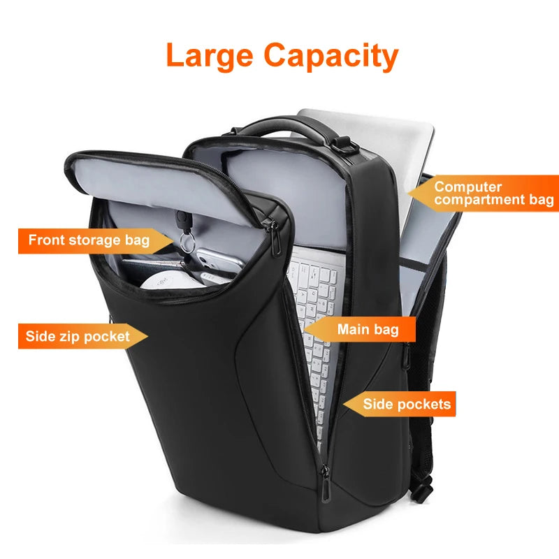 Anti-theft waterproof 15.6  x 17.3 inch laptop travel backpack