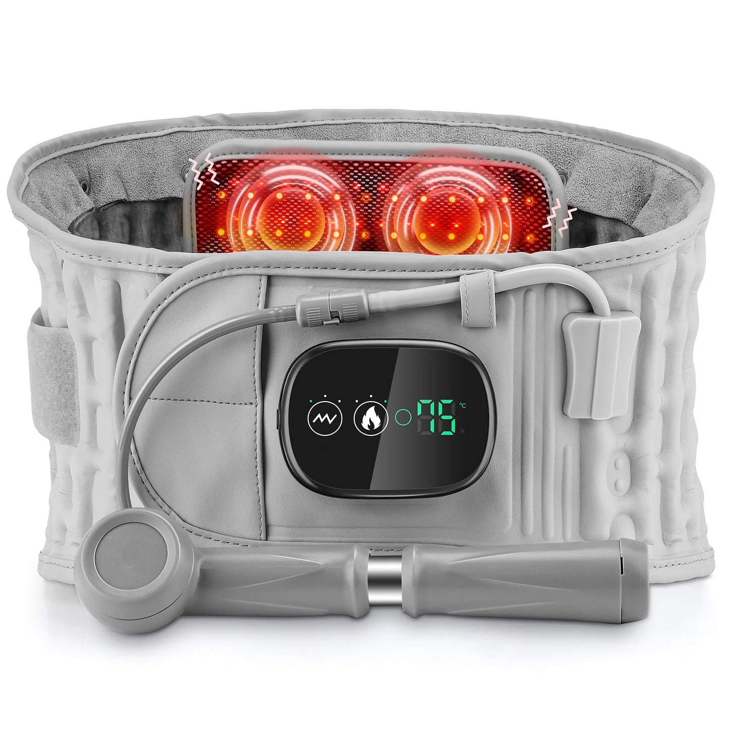 Decompression Heated Vibration Massage Waist Belt