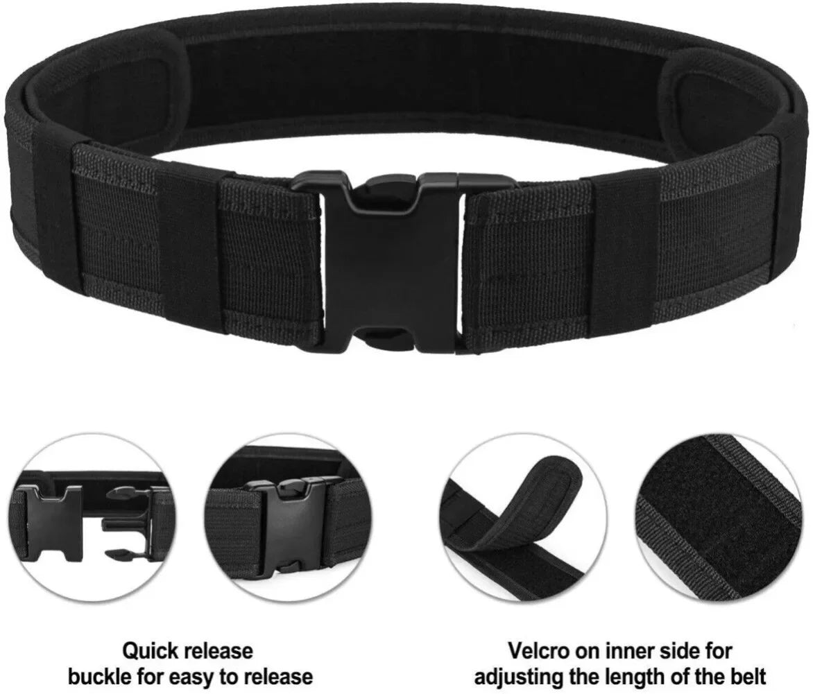 Tactical Belt Military Style Quick Release Buckle Belt