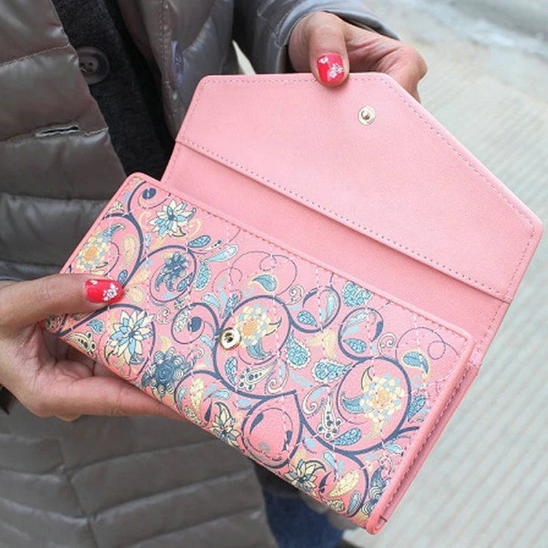 Floral Print Wallet