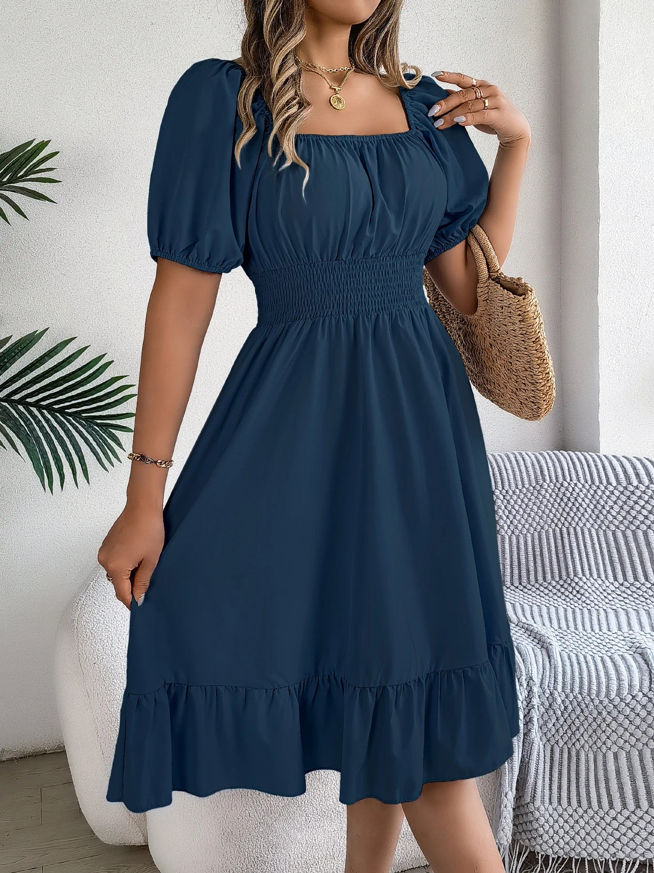 Elegant High Waisted Dress