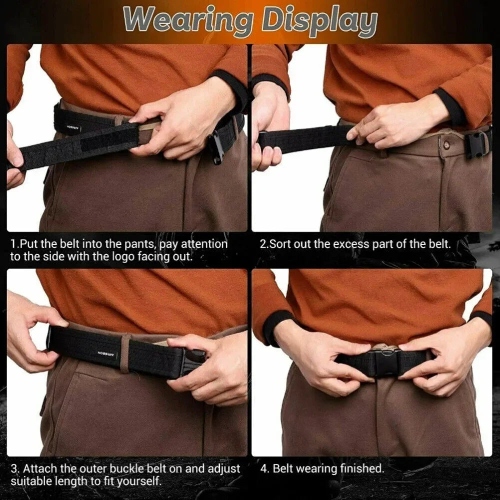 Tactical Belt Military Style Quick Release Buckle Belt