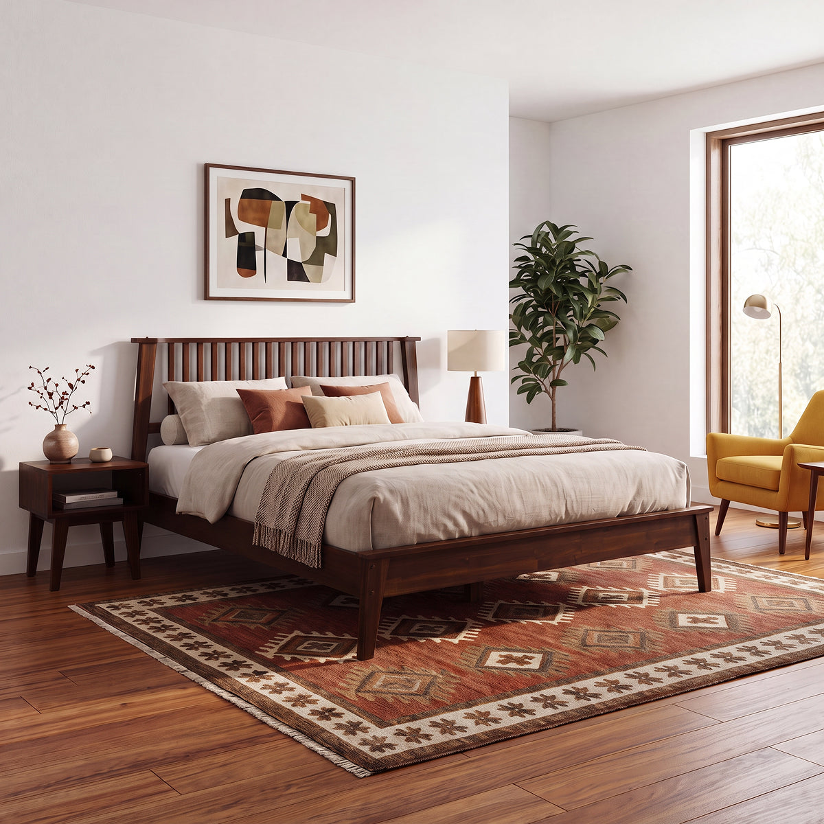 Kaylin Solid Wood Bed Frame