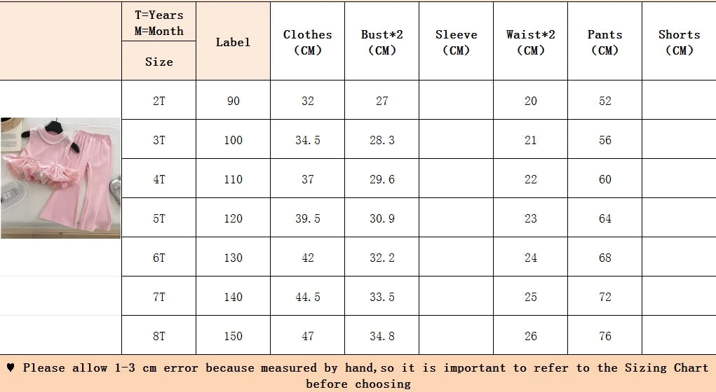 Children's Clothing Sets Sleeveless Vest Top + Flared Pants
