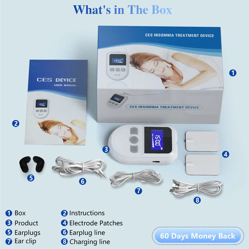 KTS Sleep Aid Device 35 Levels with Patches Insomnia Electrotherapy Device