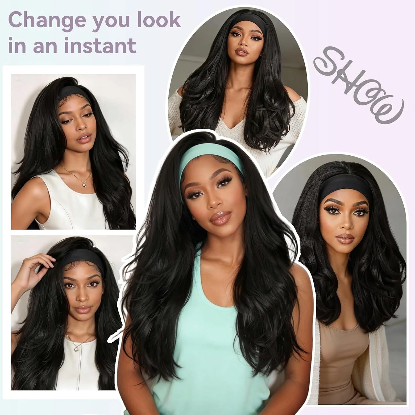 Straight Headband Wig