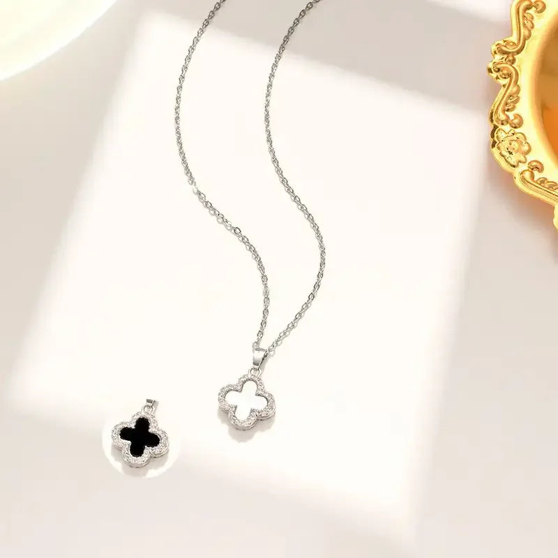 Four-leaf clover necklace
