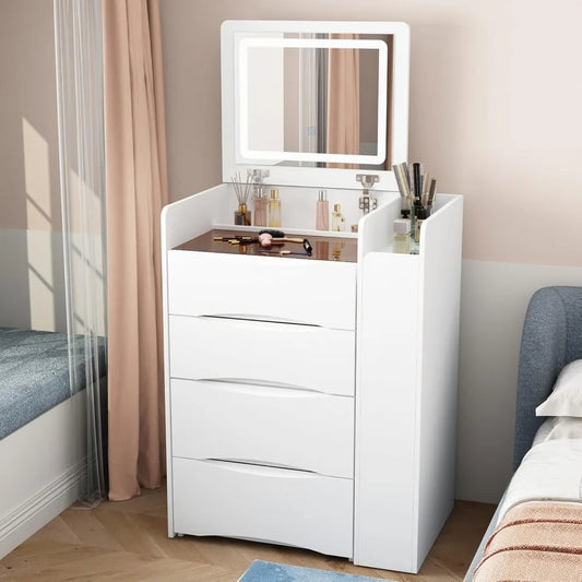 Compact 4-in-1 Makeup Vanity Desk