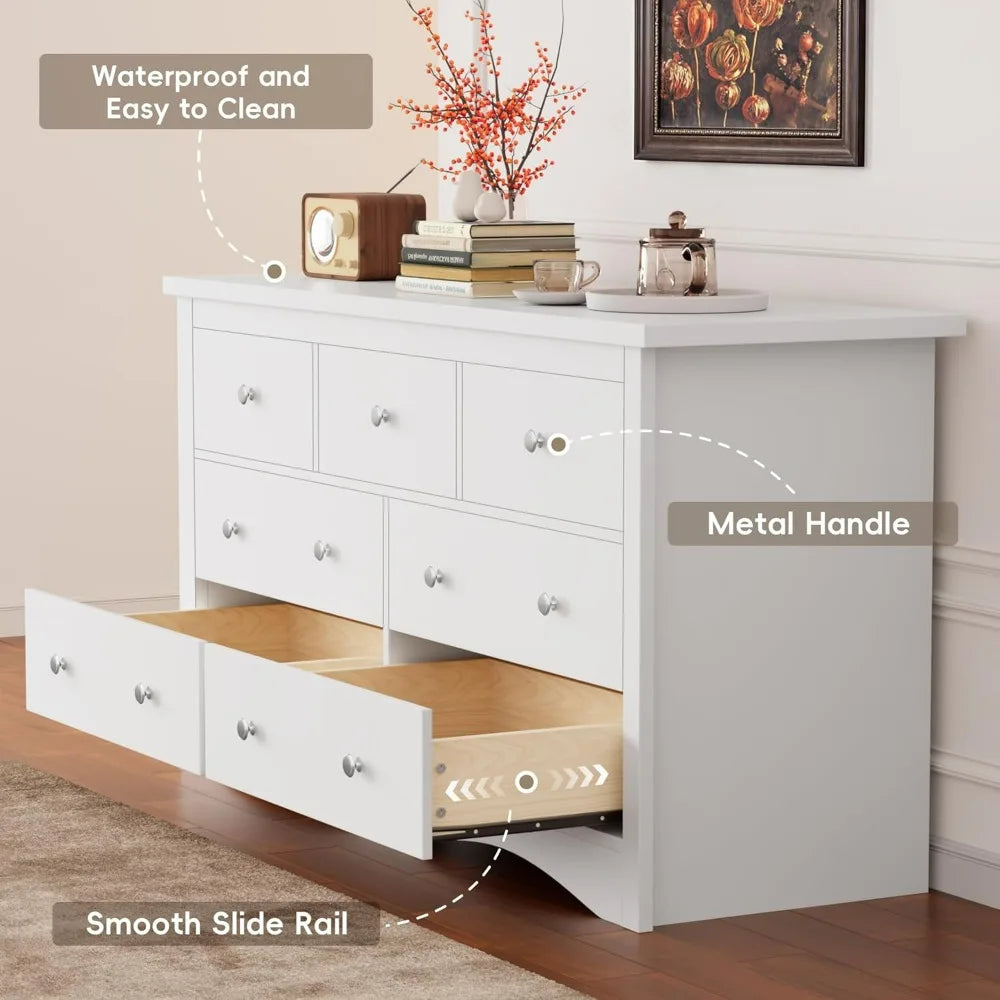 Wood Dresser Chest of Drawers