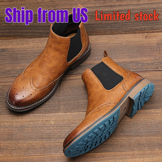 Men Boots American style Comfortable Fashion Leather Boots