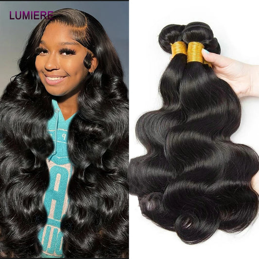 15A Double Drawn 100%  Body Wave Human Hair Bundles