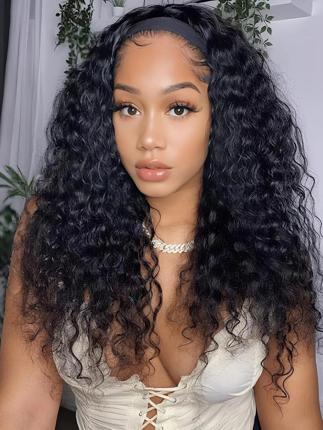Straight Headband Wig