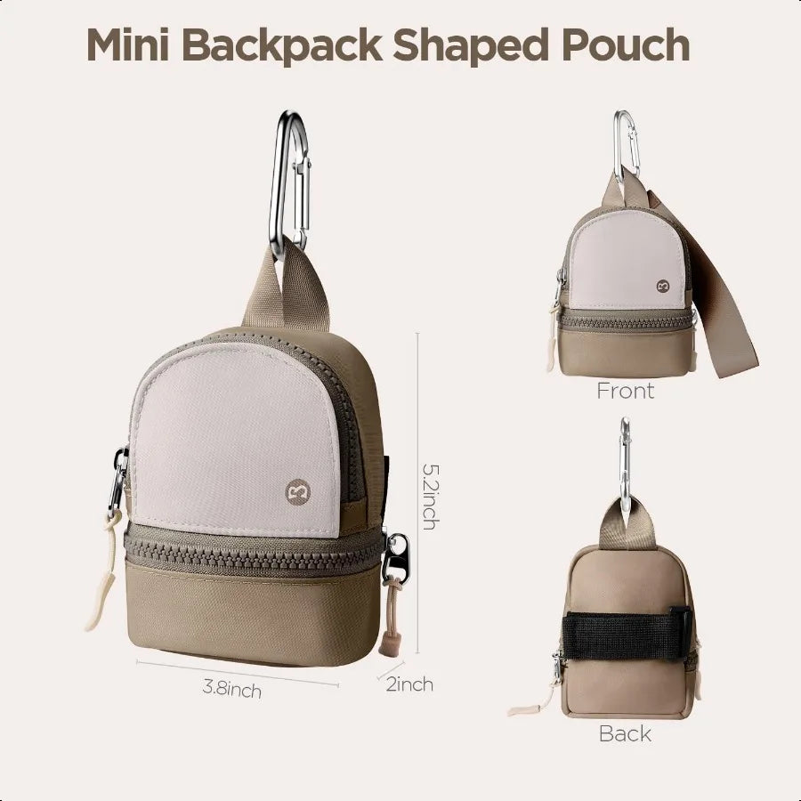Mini Backpack Keychain Wristlet  Purse