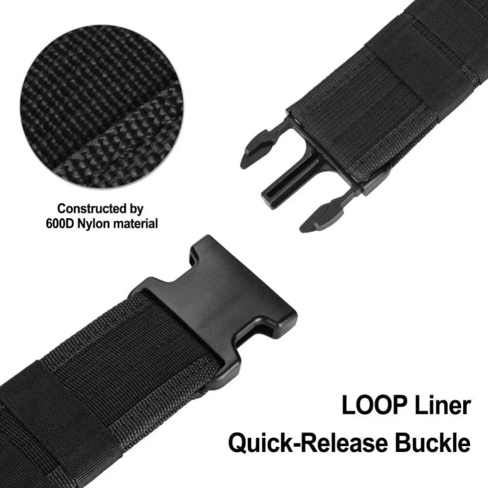 Tactical Belt Military Style Quick Release Buckle Belt