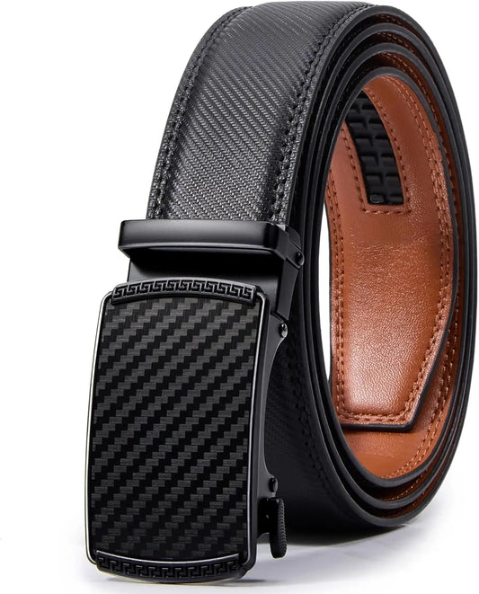 Leather Ratchet Belt for Men