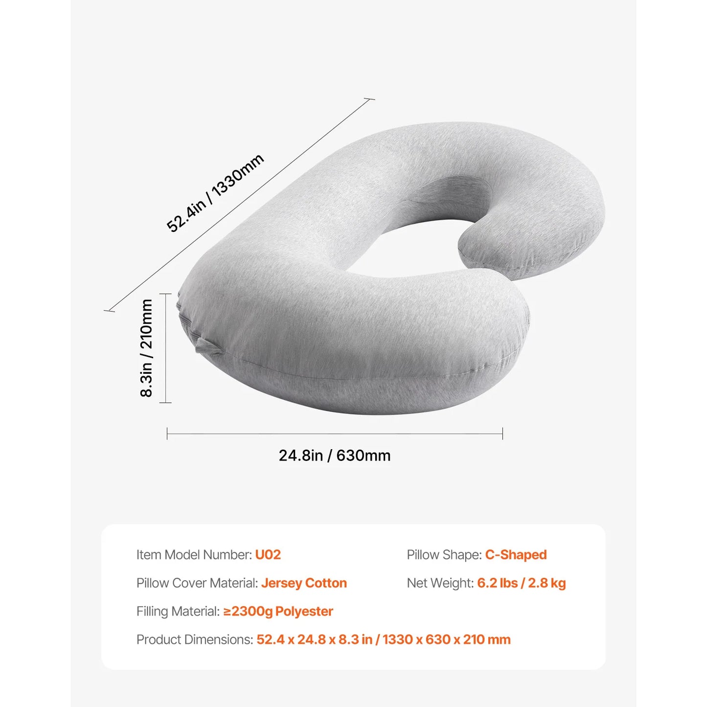 Maternity Pillow for Sleeping Full-Body