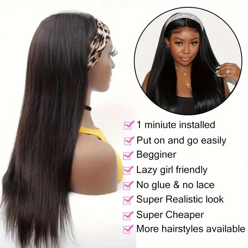 Straight Headband Wig