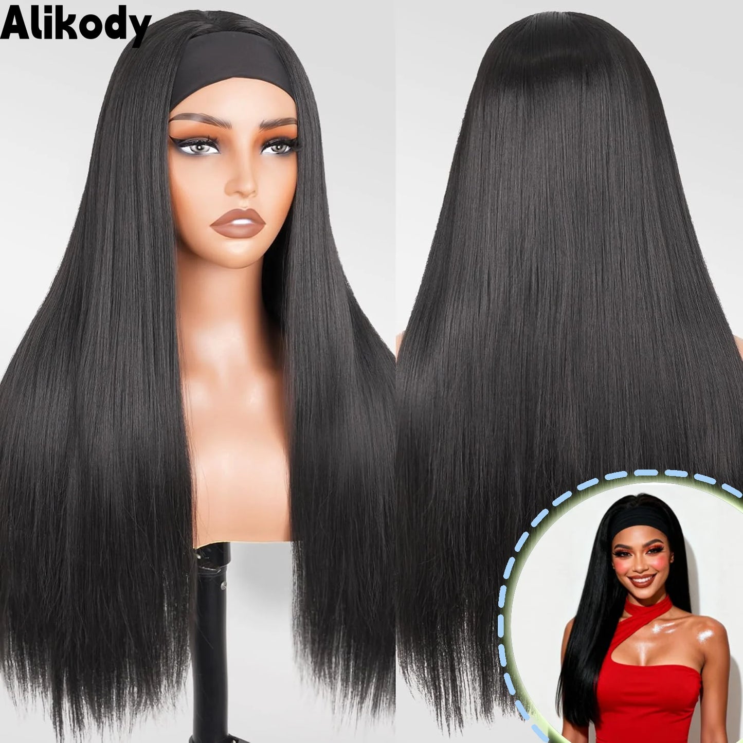 Straight Headband Wig